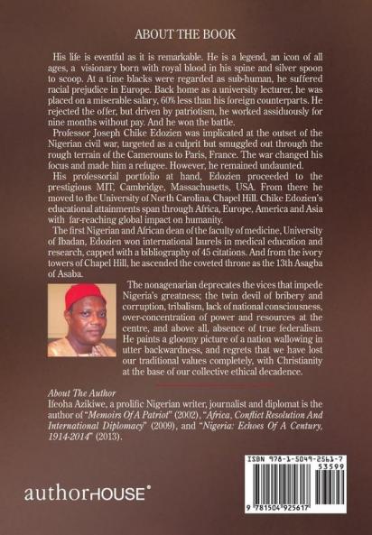 Asagba: Prof. Joseph Chike Edozien His Thoughts Words Vision