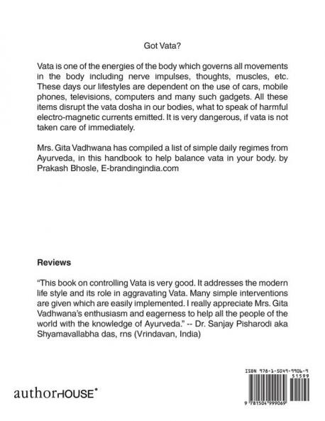 Vata Balancing Finally!