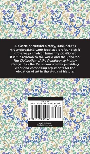 The Civilization of the Renaissance in Italy