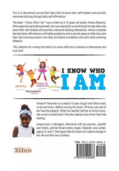 I Know Who I Am: 31 DAYS! Devotional Journal For Kids!!