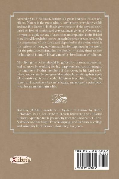 System of Nature by Baron d'Holbach 2 Volumes in One