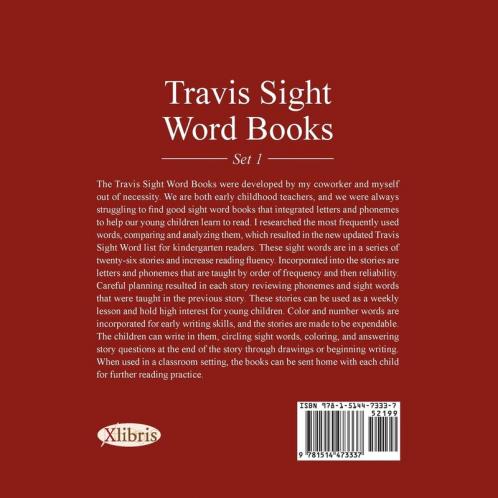 Travis Sight Word Books: Set 2