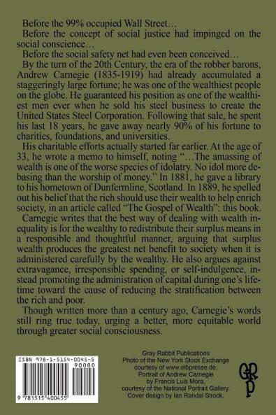 Andrew Carnegie Speaks for the 99%