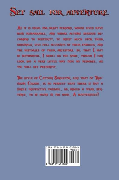 Captain Singleton: The Life Adventures and Piracies of Captain Singleton