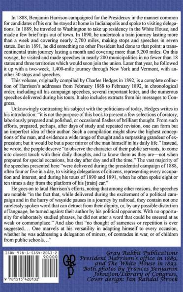 Speeches of Benjamin Harrison