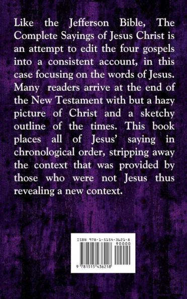The Complete Sayings of Jesus Christ