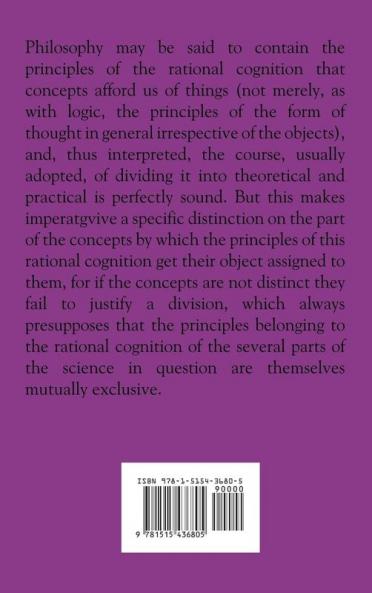 The Critique of Judgement