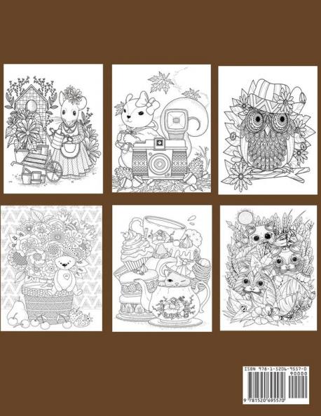 Super Cute Animals Coloring Book