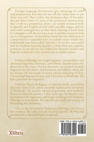 Syntactical Dictionary of Spanish Prepositions and Verbs