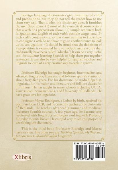 Syntactical Dictionary of Spanish Prepositions and Verbs