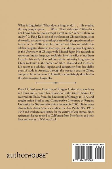 THE FATHER OF NON-HAN CHINESE LINGUISTICS LI FANG-KUEI