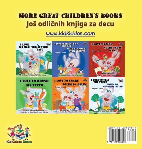 I Love to Eat Fruits and Vegetables (English Serbian Bilingual Book)