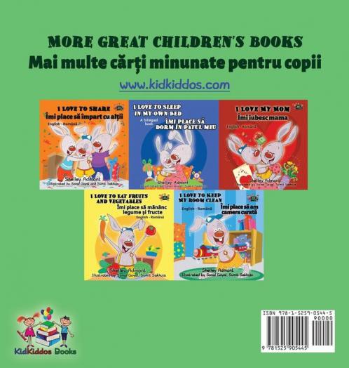 I Love to Brush My Teeth (English Romanian children's book)