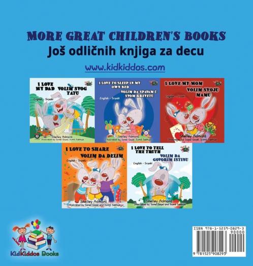 I Love to Keep My Room Clean (English Serbian Children's Book)