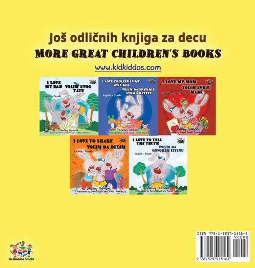 I Love to Eat Fruits and Vegetables (Serbian English Bilingual Book - Latin alphabet)