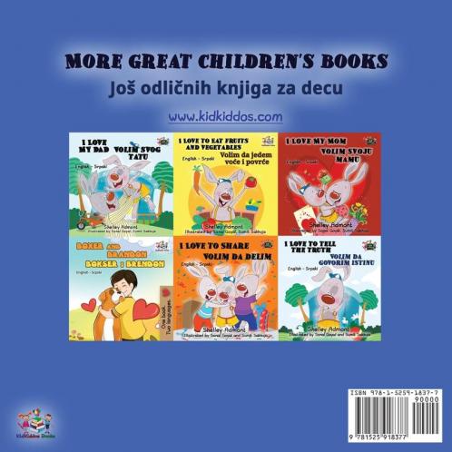 I Love to Sleep in My Own Bed (English Serbian Bilingual Book - Latin alphabet)