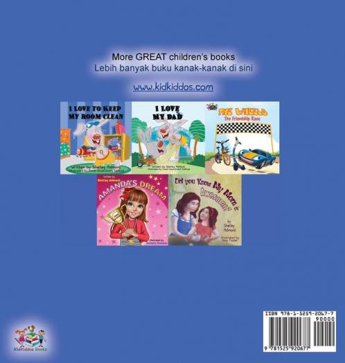 I Love to Sleep in My Own Bed (English Malay Bilingual Book)