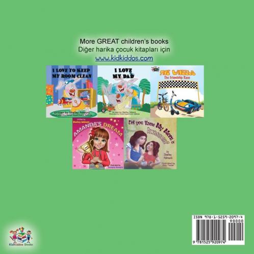 I Love to Brush My Teeth (English Turkish Bilingual Book)