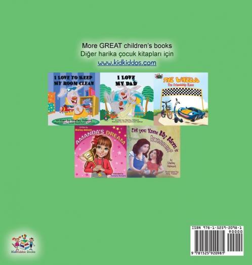 I Love to Brush My Teeth (English Turkish Bilingual Book)