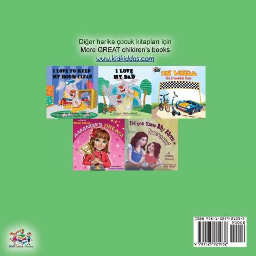 I Love to Brush My Teeth (Turkish English Bilingual Book)