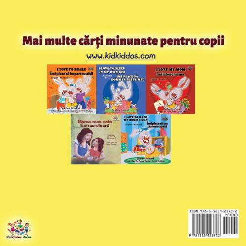 I Love to Eat Fruits and Vegetables (Romanian Edition)