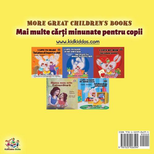 I Love to Eat Fruits and Vegetables (English Romanian Bilingual Book for Kids)
