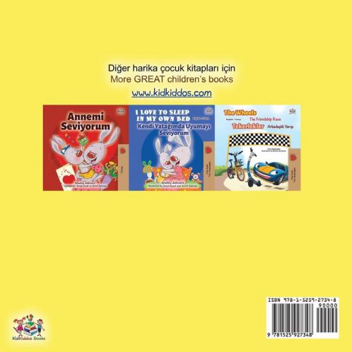 I Love to Eat Fruits and Vegetables (Turkish English Bilingual Book for Kids)