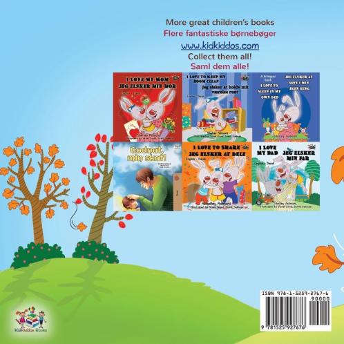 I Love Autumn (English Danish Bilingual Book for Kids)