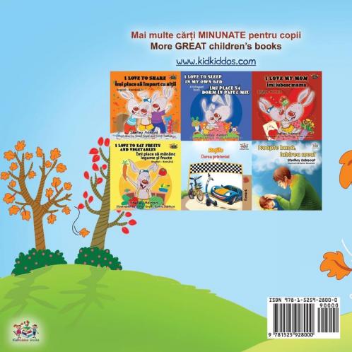 I Love Autumn (Romanian English Bilingual Book for Kids)