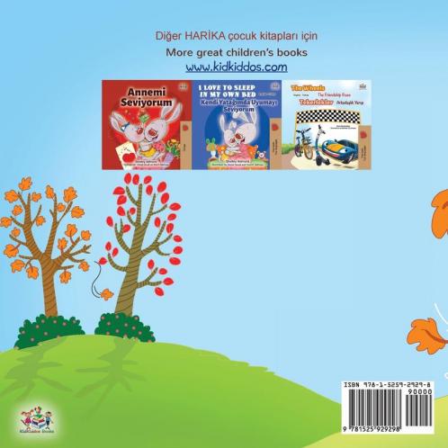 I Love Autumn (Turkish English Bilingual Book for Kids)