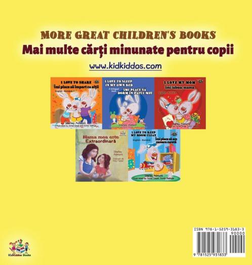 I Love to Eat Fruits and Vegetables (English Romanian Bilingual Book for Kids)