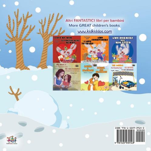 I Love Winter (Italian English Bilingual Book for Kids)
