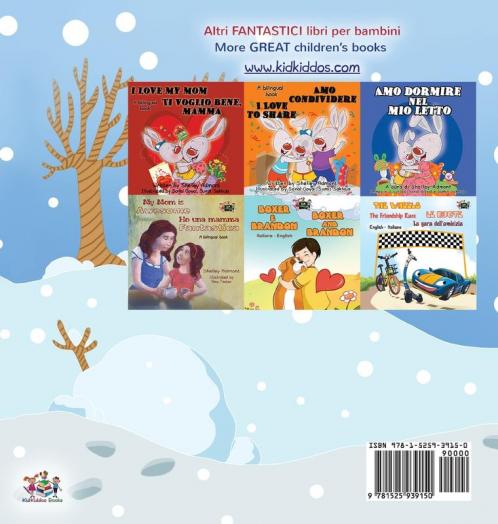 I Love Winter (Italian English Bilingual Book for Kids)