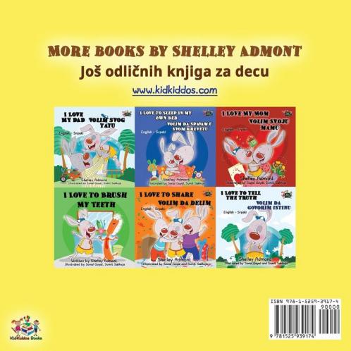 I Love to Eat Fruits and Vegetables (English Serbian Bilingual Book for Kids - Latin alphabet)