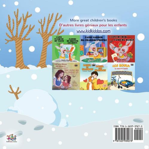 I Love Winter (English French Bilingual Book for Kids)