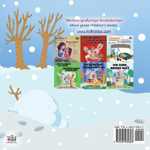 I Love Winter (German English Bilingual Book for Kids)