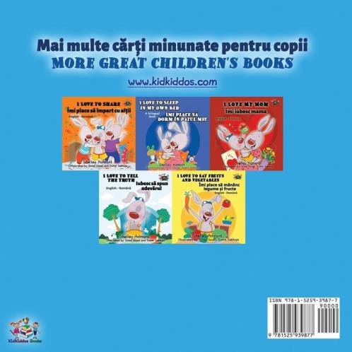 I Love to Keep My Room Clean (Romanian English Bilingual Children's Book)