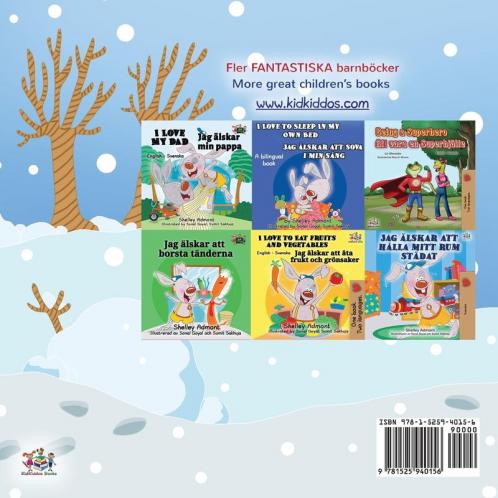 I Love Winter (Swedish English Bilingual Book for Kids)