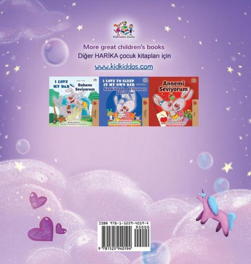 Sweet Dreams My Love (English Turkish Bilingual Book for Kids)
