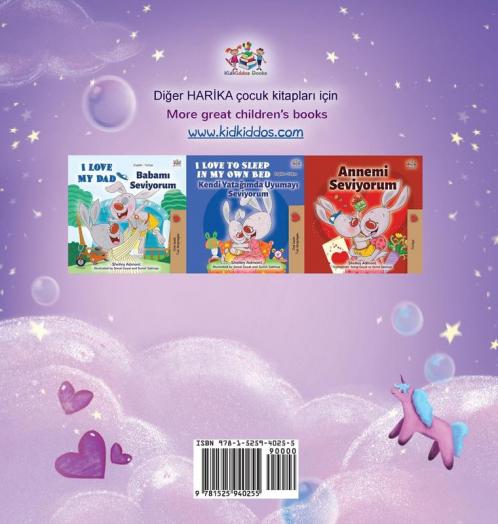 Sweet Dreams My Love (Turkish English Bilingual Children's Book)