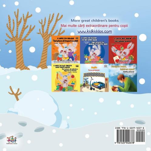 I Love Winter (English Romanian Bilingual Book for Kids)