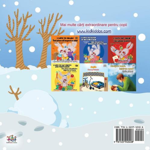 I Love Winter (Romanian Children's Book)