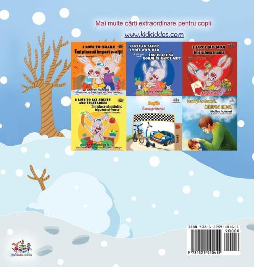 I Love Winter (Romanian Children's Book)