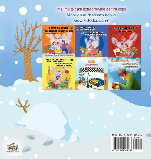 I Love Winter (Romanian English Bilingual Children's Book)