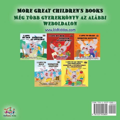 I Love to Brush My Teeth (English Hungarian Bilingual Book for Kids)