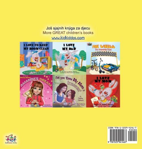 I Love to Eat Fruits and Vegetables (Croatian English Bilingual Children's Book)