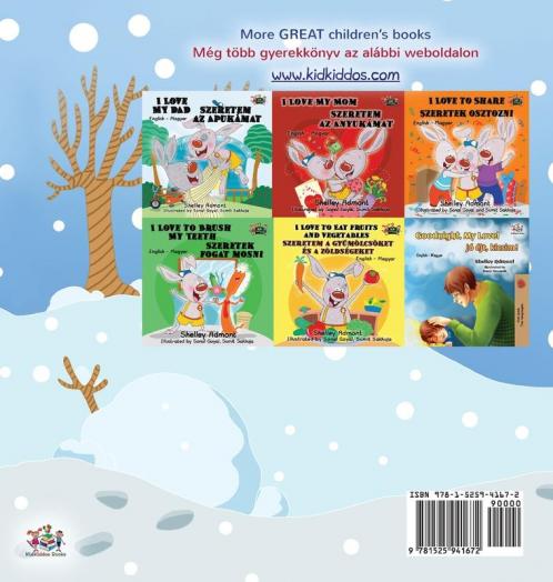 I Love Winter (English Hungarian Bilingual Children's Book)