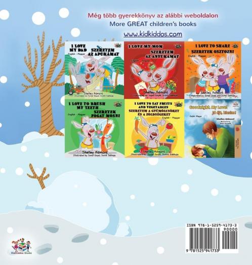 I Love Winter (Hungarian English Bilingual Book for Kids)