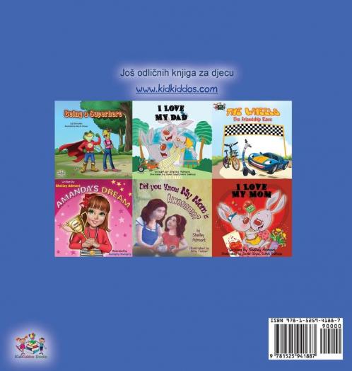 I Love to Sleep in My Own Bed (Croatian Children's Book)