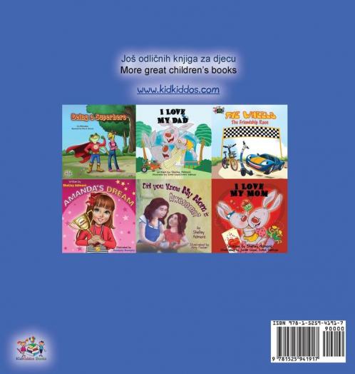 I Love to Sleep in My Own Bed (Croatian English Bilingual Children's Book)